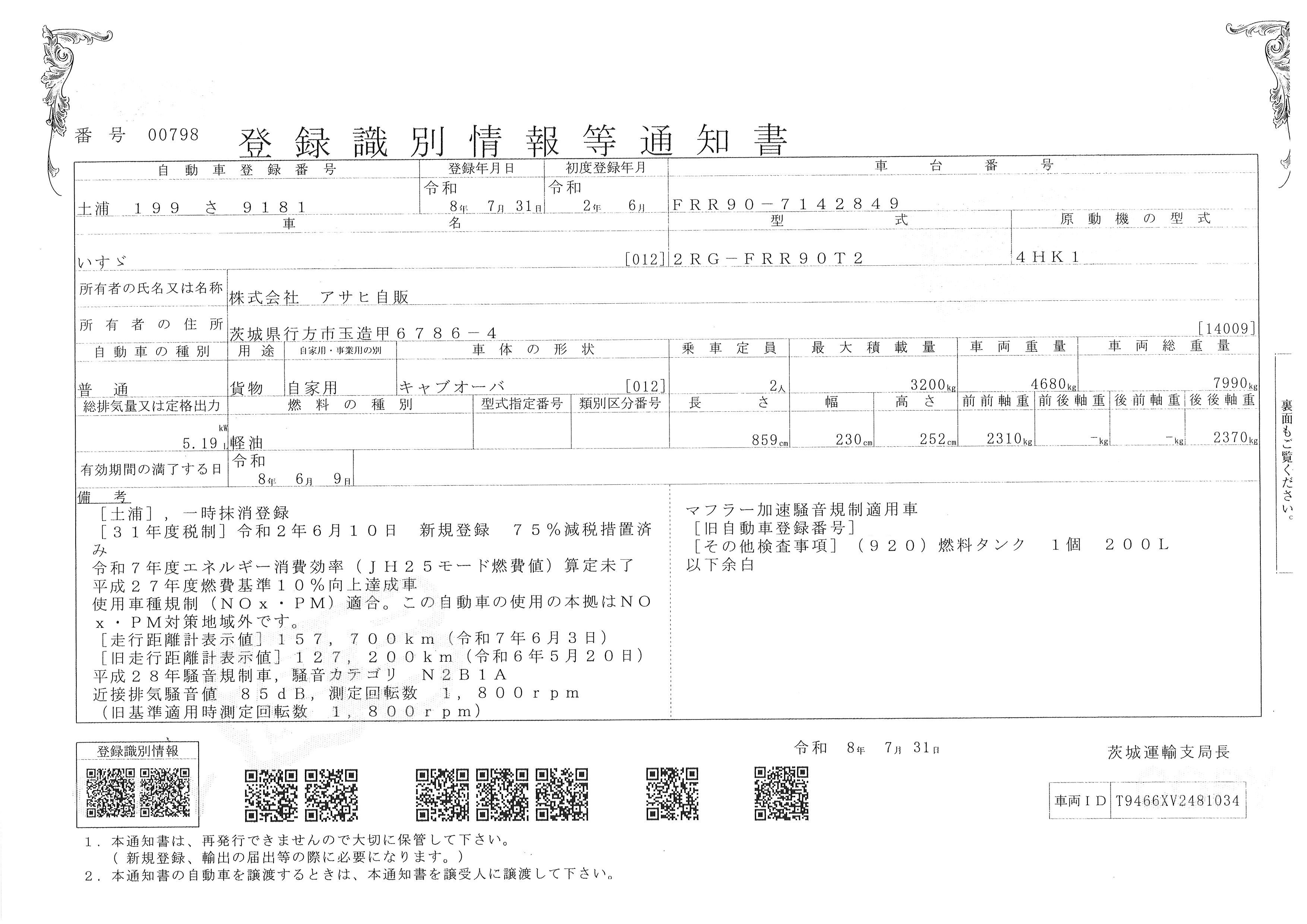 車検証をみる