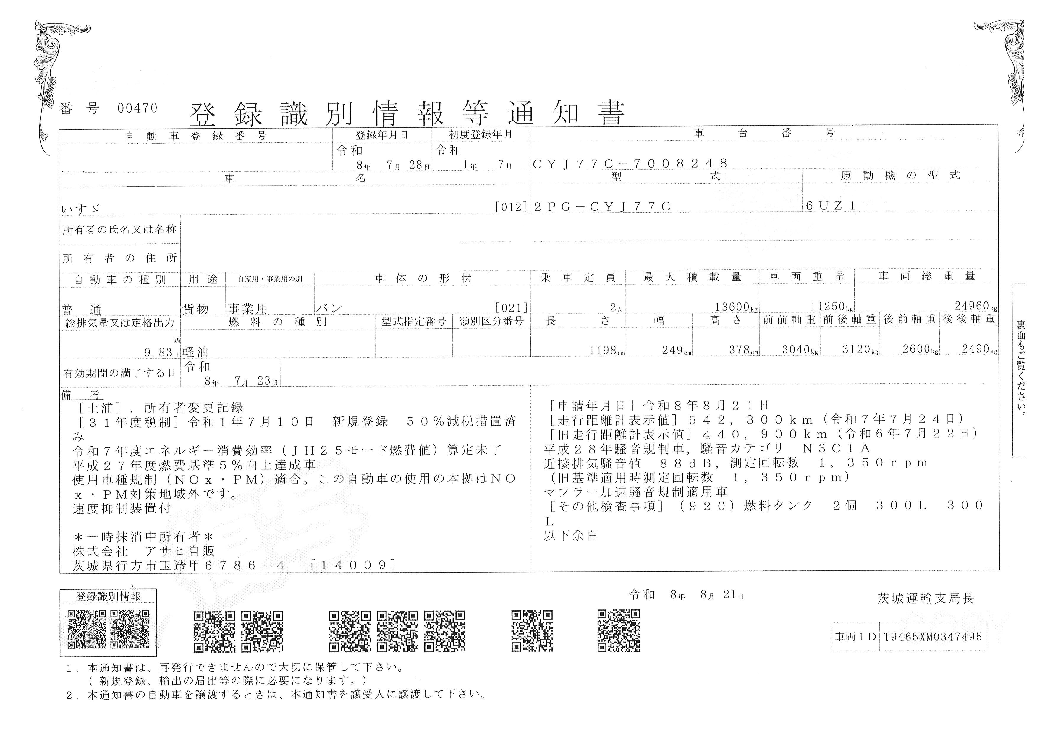 車検証をみる